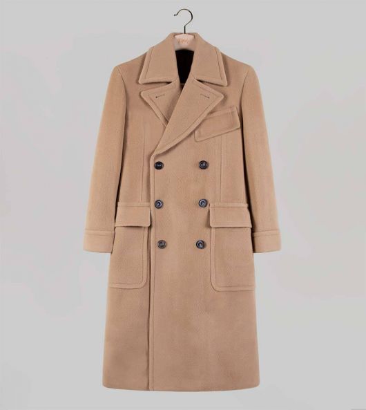 Camel Wool Polo Coat